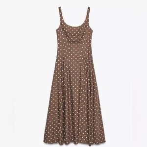 Brown Polka Dot Dress